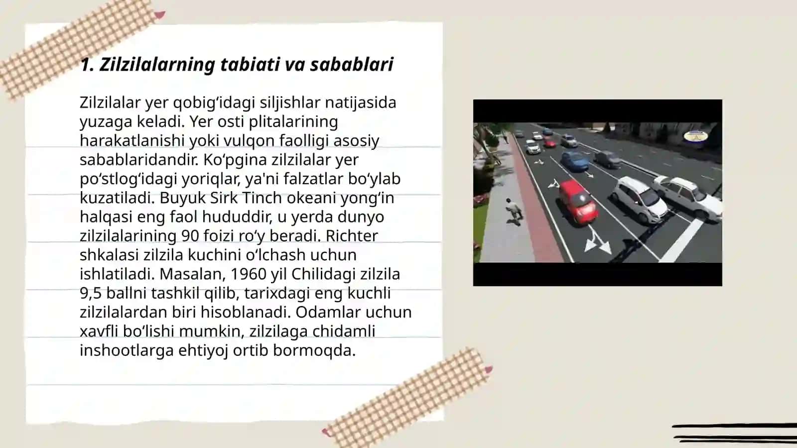 Zilzila va unda harakatlanish qoidalari 3