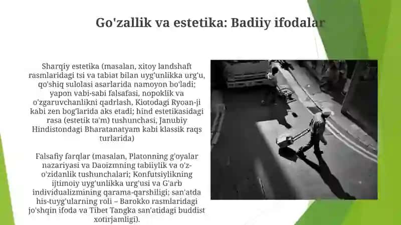 Filosofiya mazmun-mohiyatiga taalluqli boʼlgan Sharq va g'arb gʼoyalarini tasniflash 3