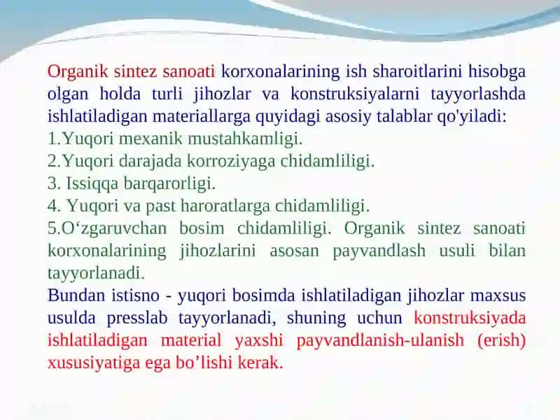 USKUNA VA JIHOZLARNI TAYYORLASH MATERIALLARI 3