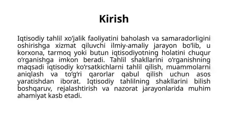 Iqtisodiy tahlilning shakillari 3
