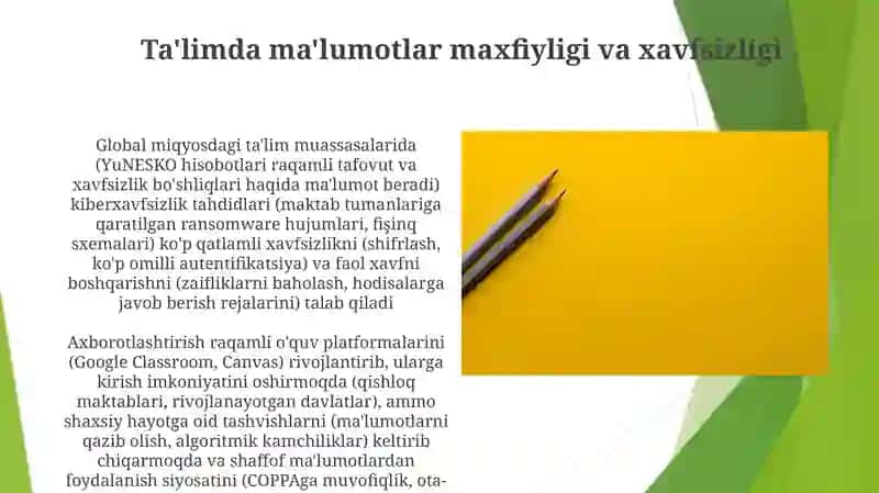 Ta'limning xavfsizligi 3