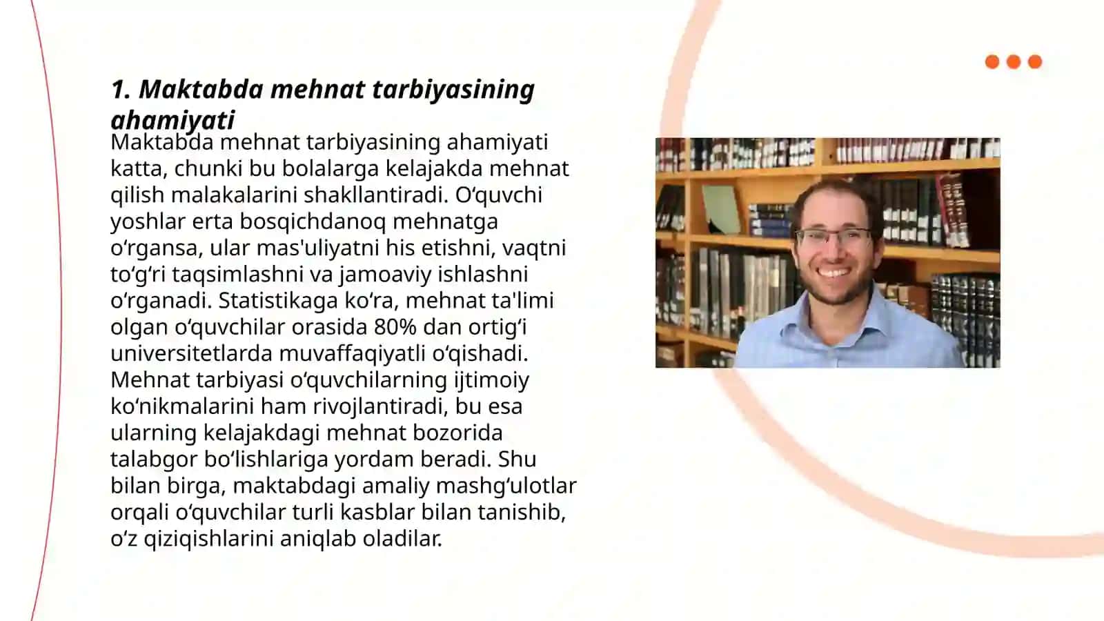 Mehnat ko'nikmasini shakllantirish 3