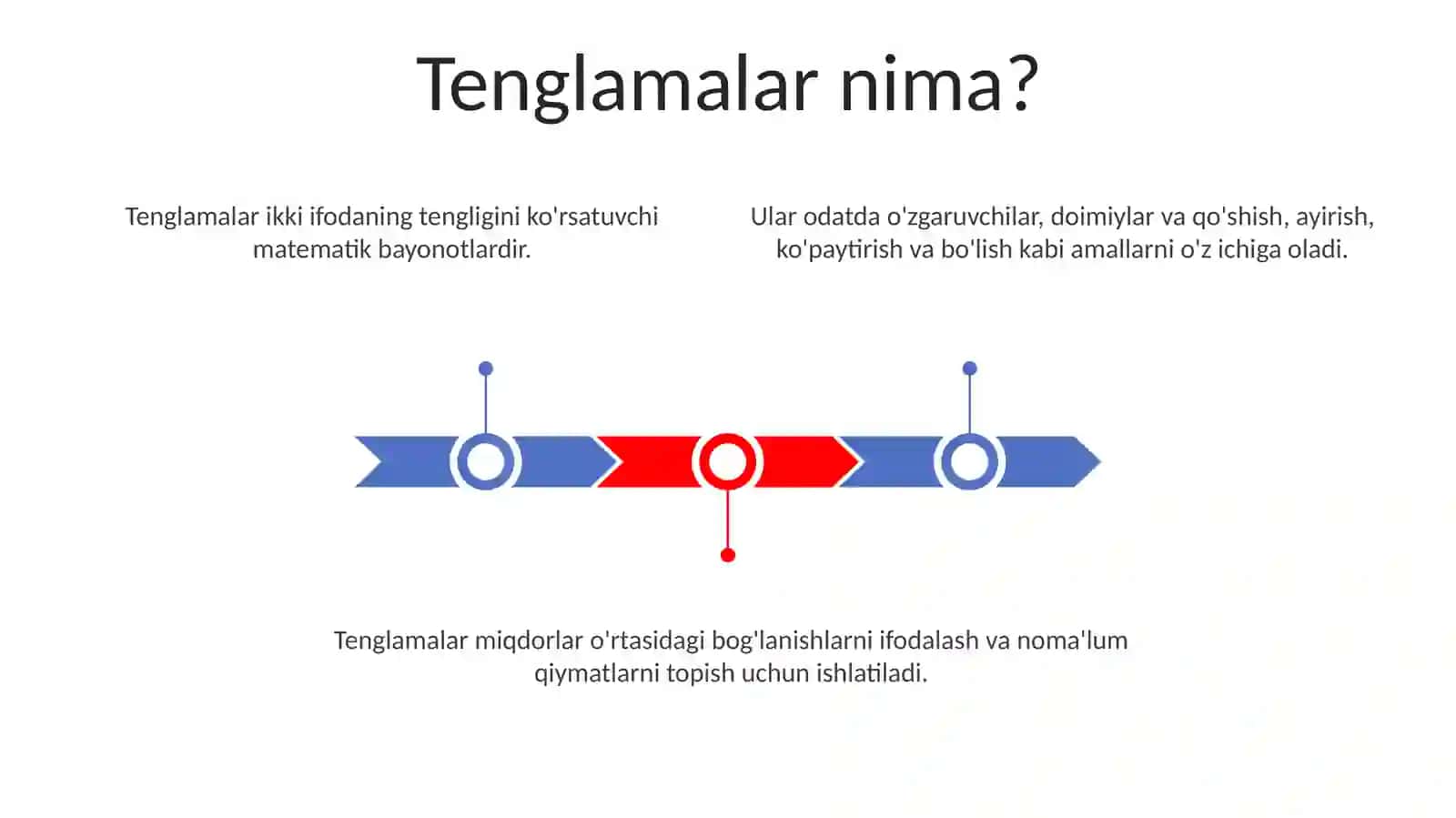 Tenglamalar 3