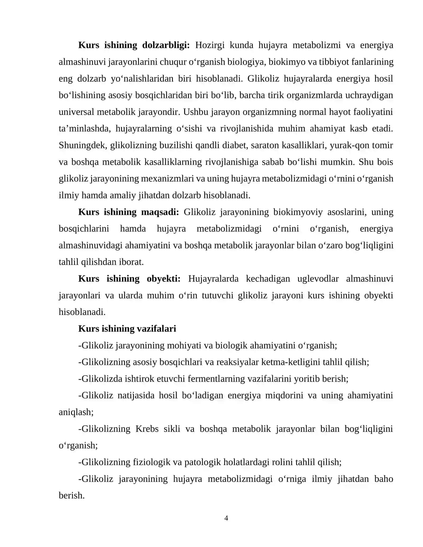 GLIKOLIZ VA UNING HUJAYRA METABOLIZMIDAGI O'RNI 3