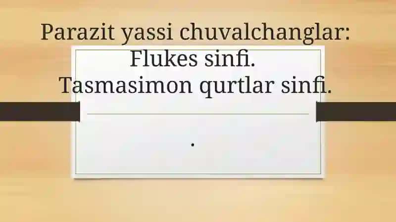 Qurtlar parazitlardir 3