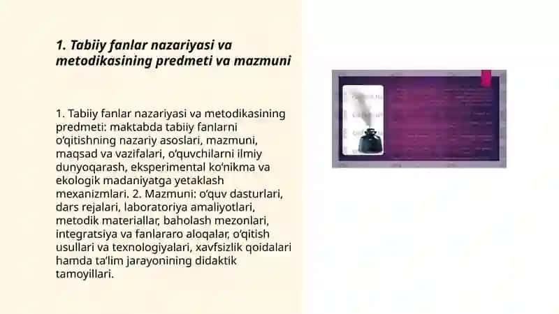 Tabiiy fanlar nazariyasi va metodikasi 3
