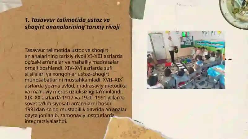 Tasavvur talimotidagi ustoz va shogirt ananalarining qòllanishi masalalari 3