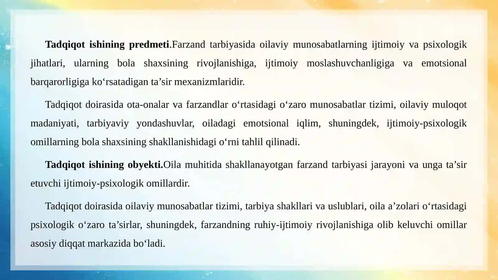 Mavzuning dolzarbligi 3