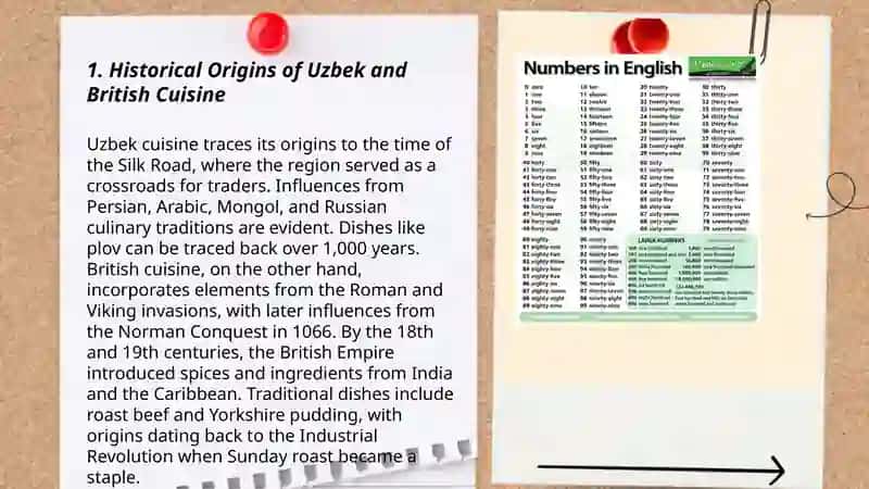 Historical Origins of Uzbek and British Cuisine 3