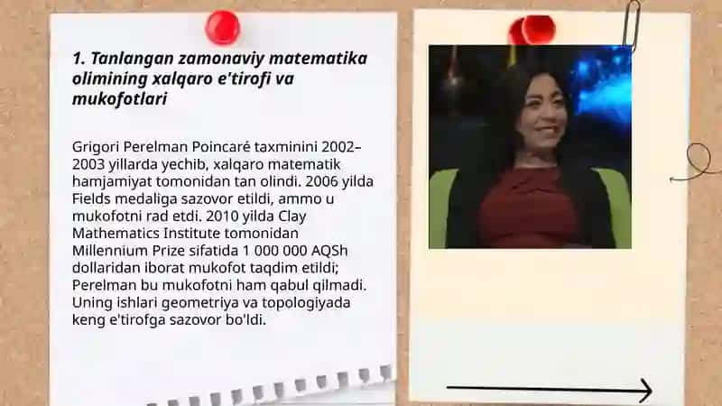 Tanlagan Zamonaviy Matematika Soha Olimlari Dunyo Nigohida 3