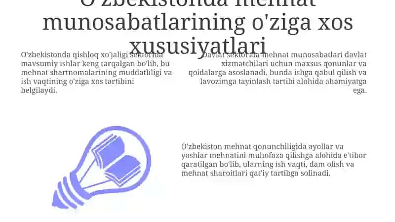 O'zbekistondagi Mehnat Munosabatlari 3