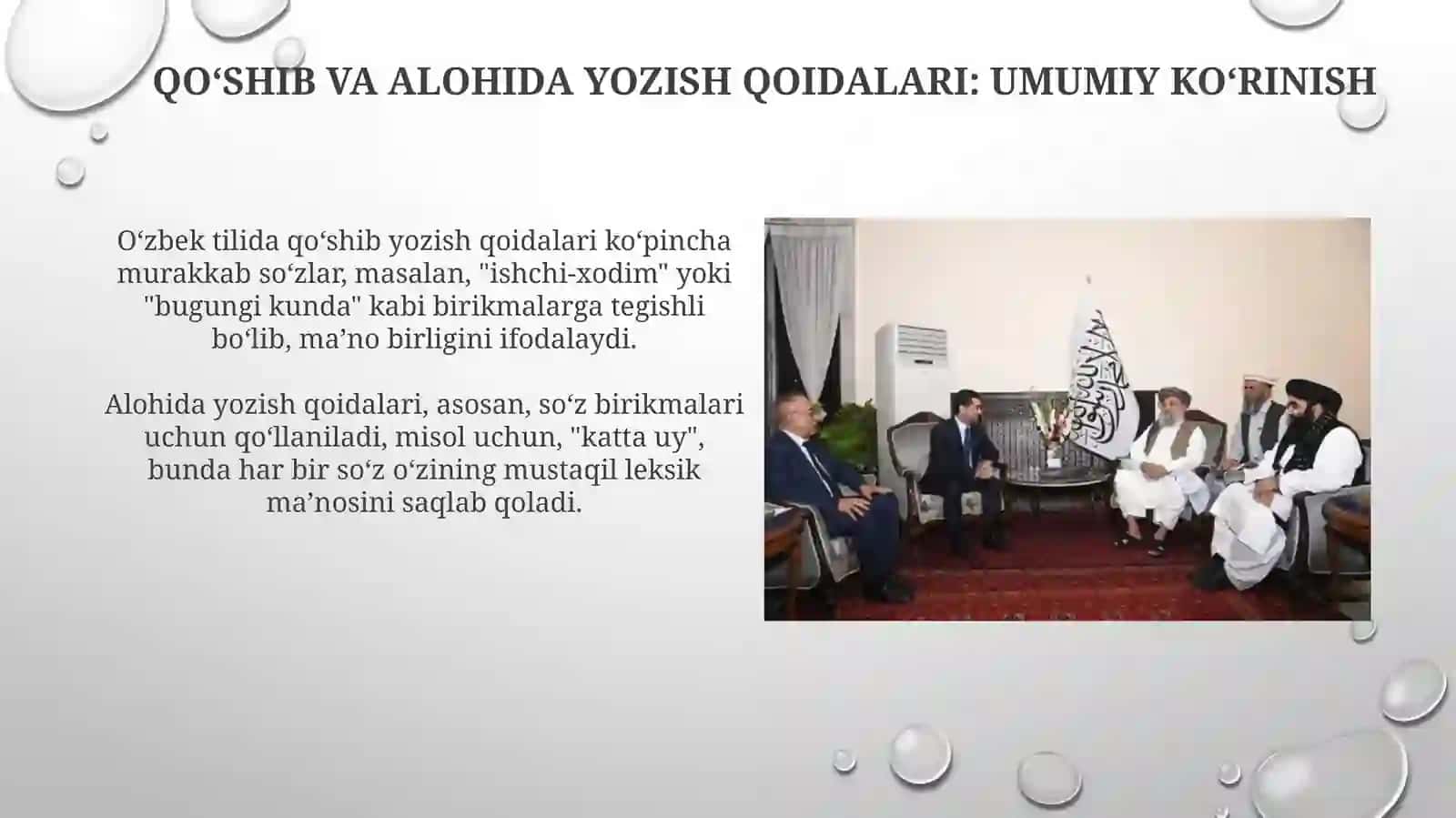 Ózbek tilida sózlarni qóshib va ajratib yozish qoidalari 3