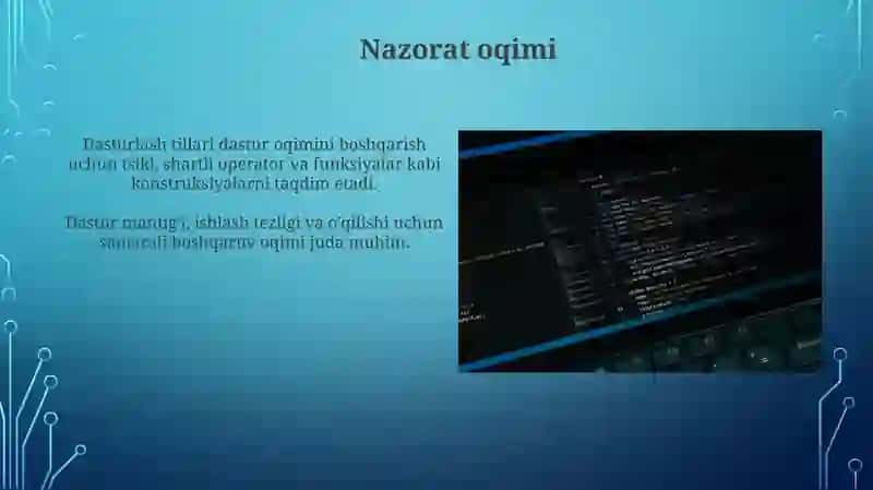 Dasturlash Tillari 3