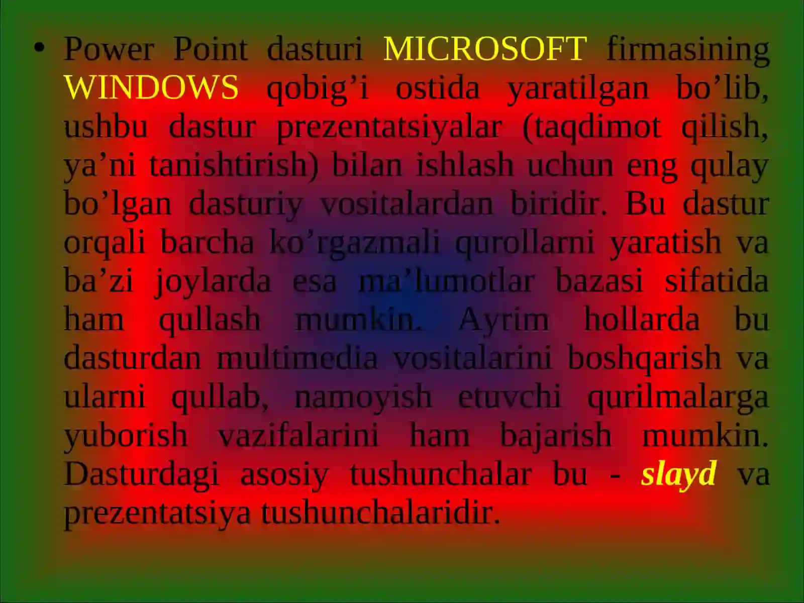 PОWER PОINTDASTURI 3
