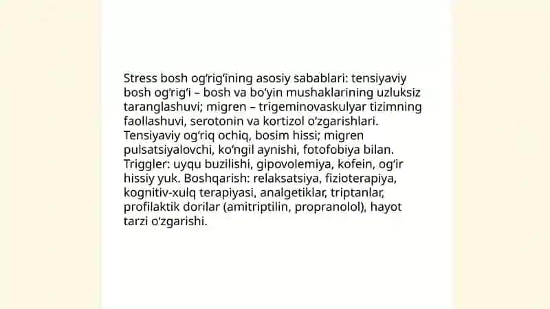Stress va mushaklar tarangligi: bo‘yinni va belni og‘ritishi 3