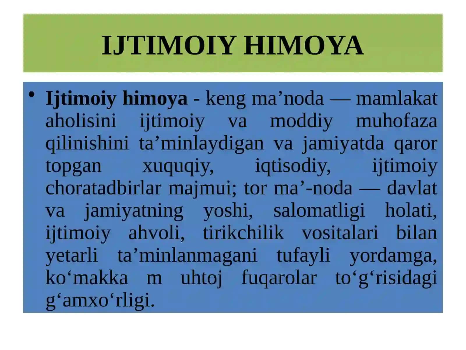 O‘zbekiston Respublikasida ijtimoiy sohadagi islohotlar 3