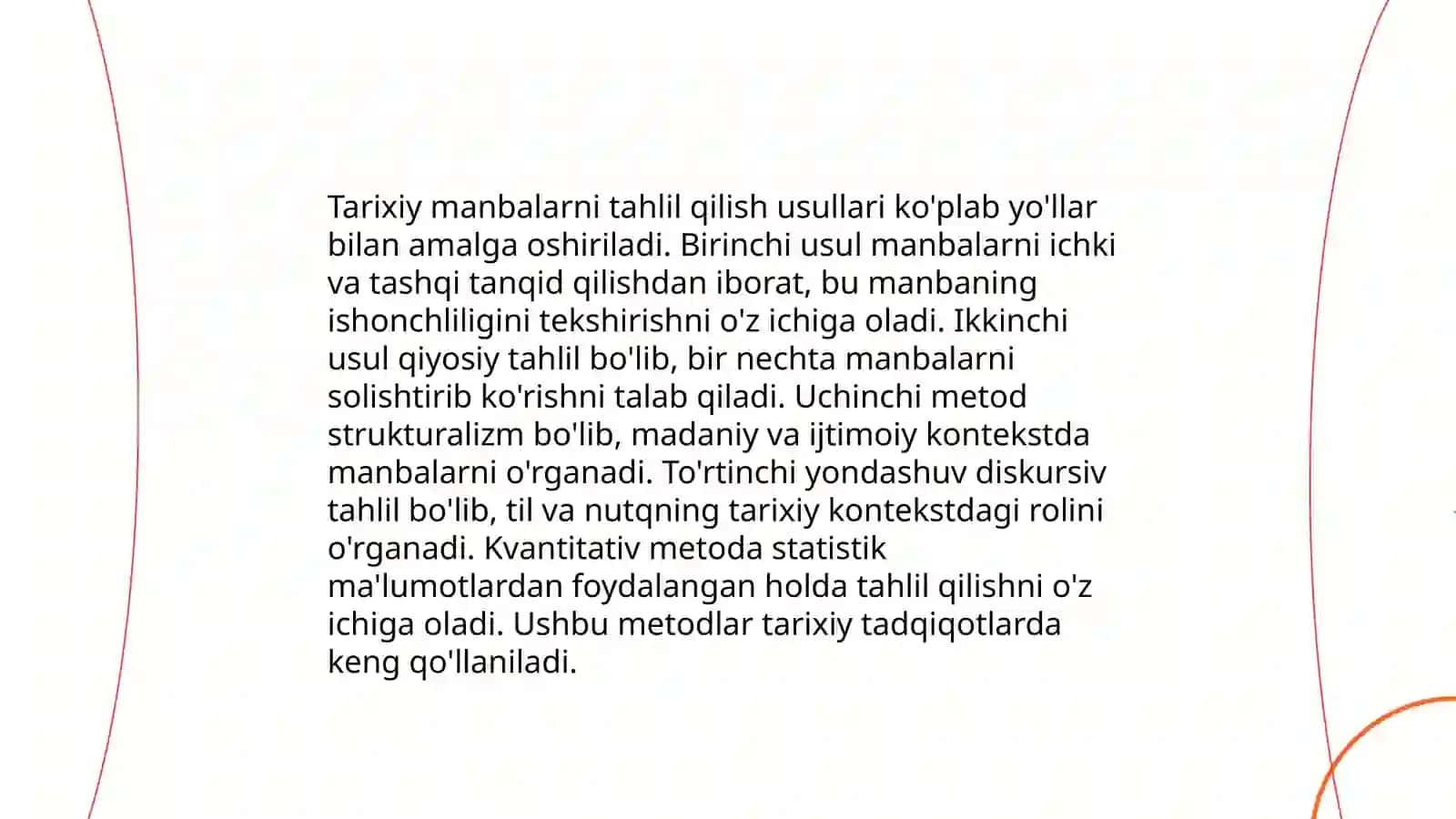 Tarixiy tadqiqot va umumfan uslublari 3