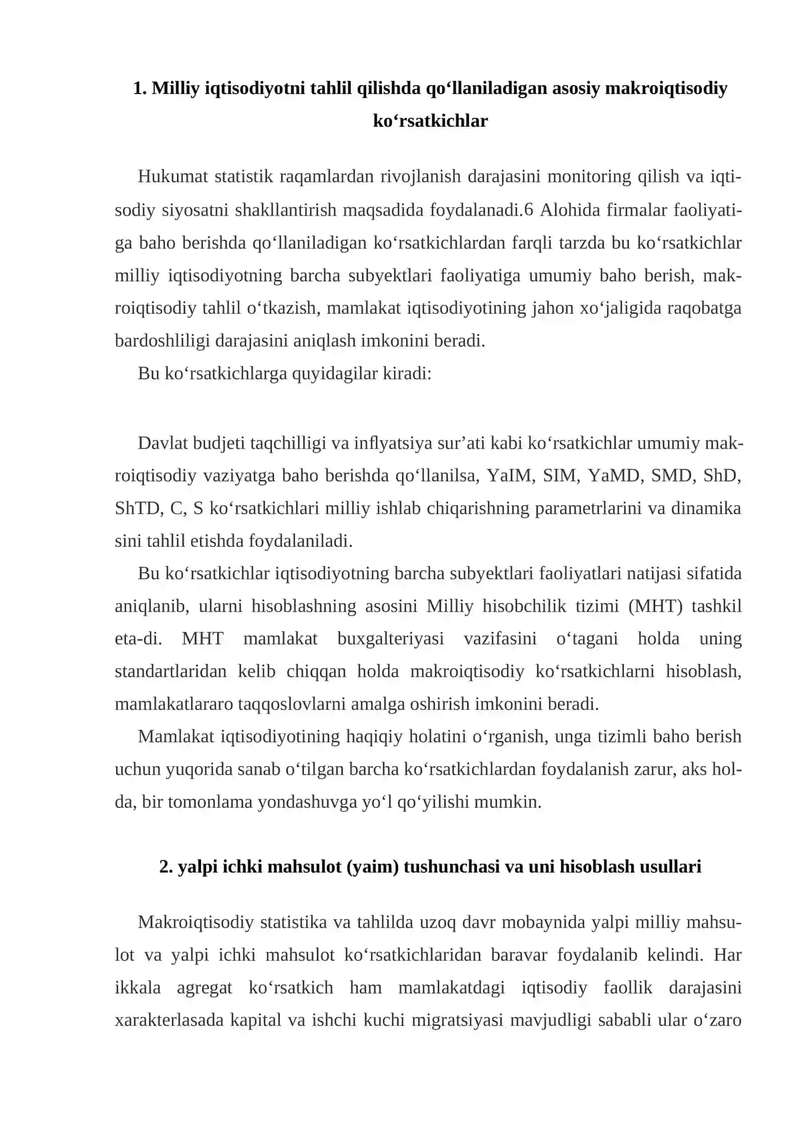 Makroiqtisodiy ko’rsatkichlar va ularni xisoblash 3