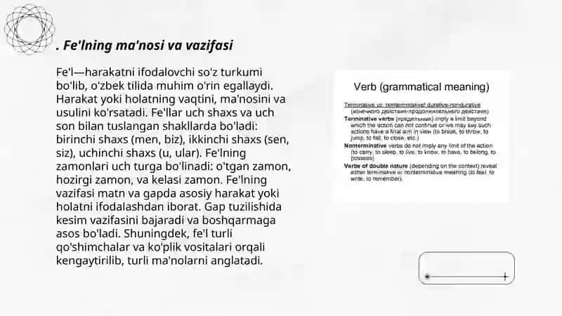 Fe'l va uning grammatik xususiyatlari 3