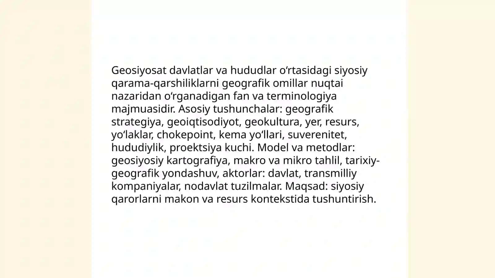 Geosiyosat asoslari tushunchasi va uning asosiy aspektlari 3