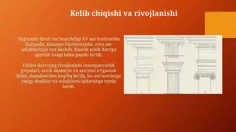 Uyg’onish davri me'morchiligining merosi va ta'siri 3