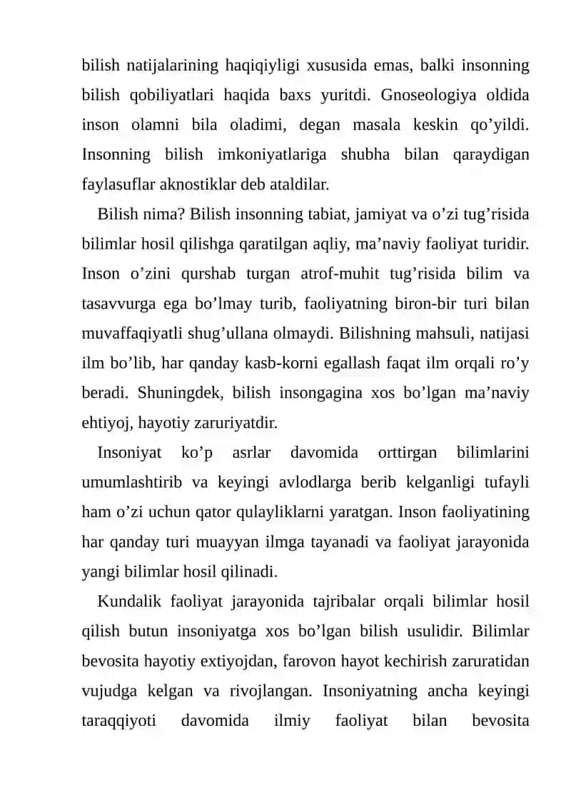 Bilish falsafasi 3