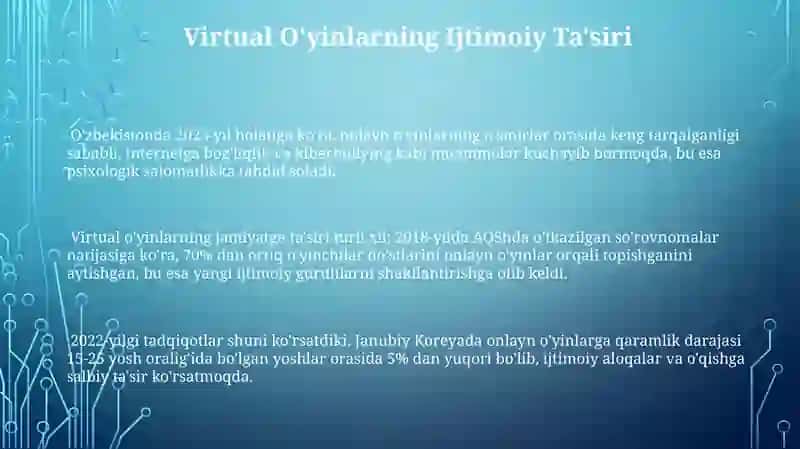 Vertual oʻyinlarni asoratlari 3