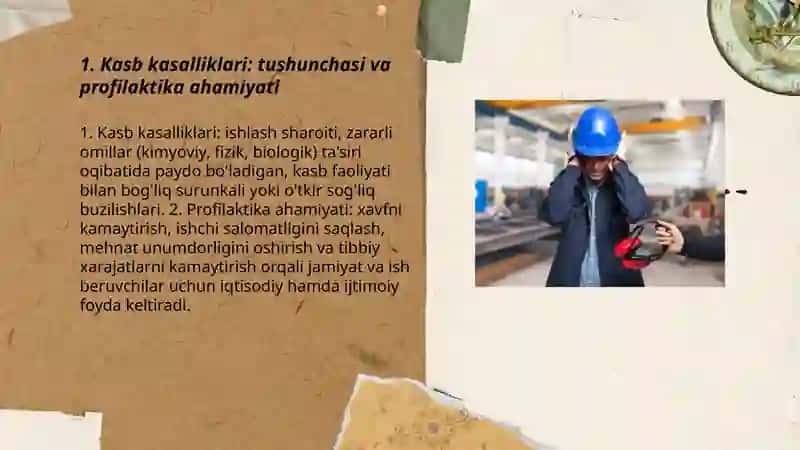 Kasb kasalliklari profilaktikasi 3