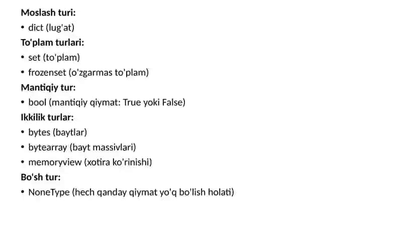 Pythondama'lumotturlari 3