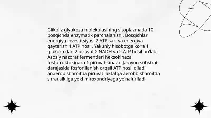 Uglevod almashinuvi 3