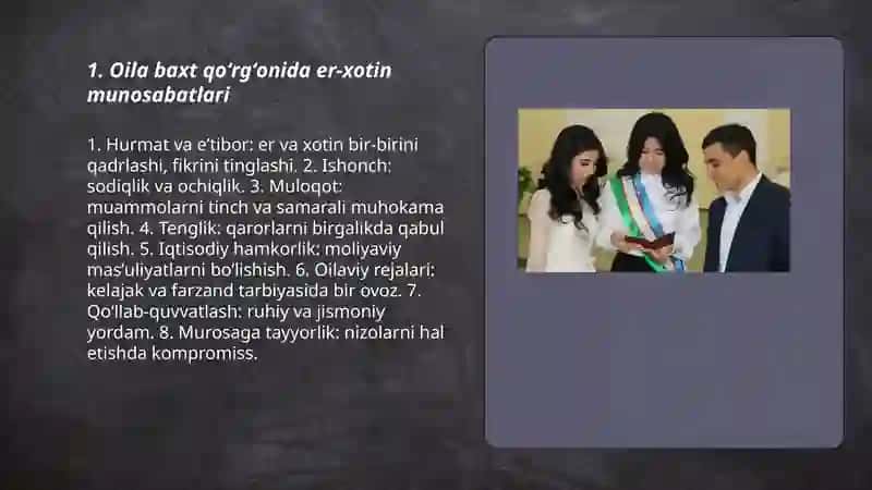 Oilа baxt qo'rg'oni 3
