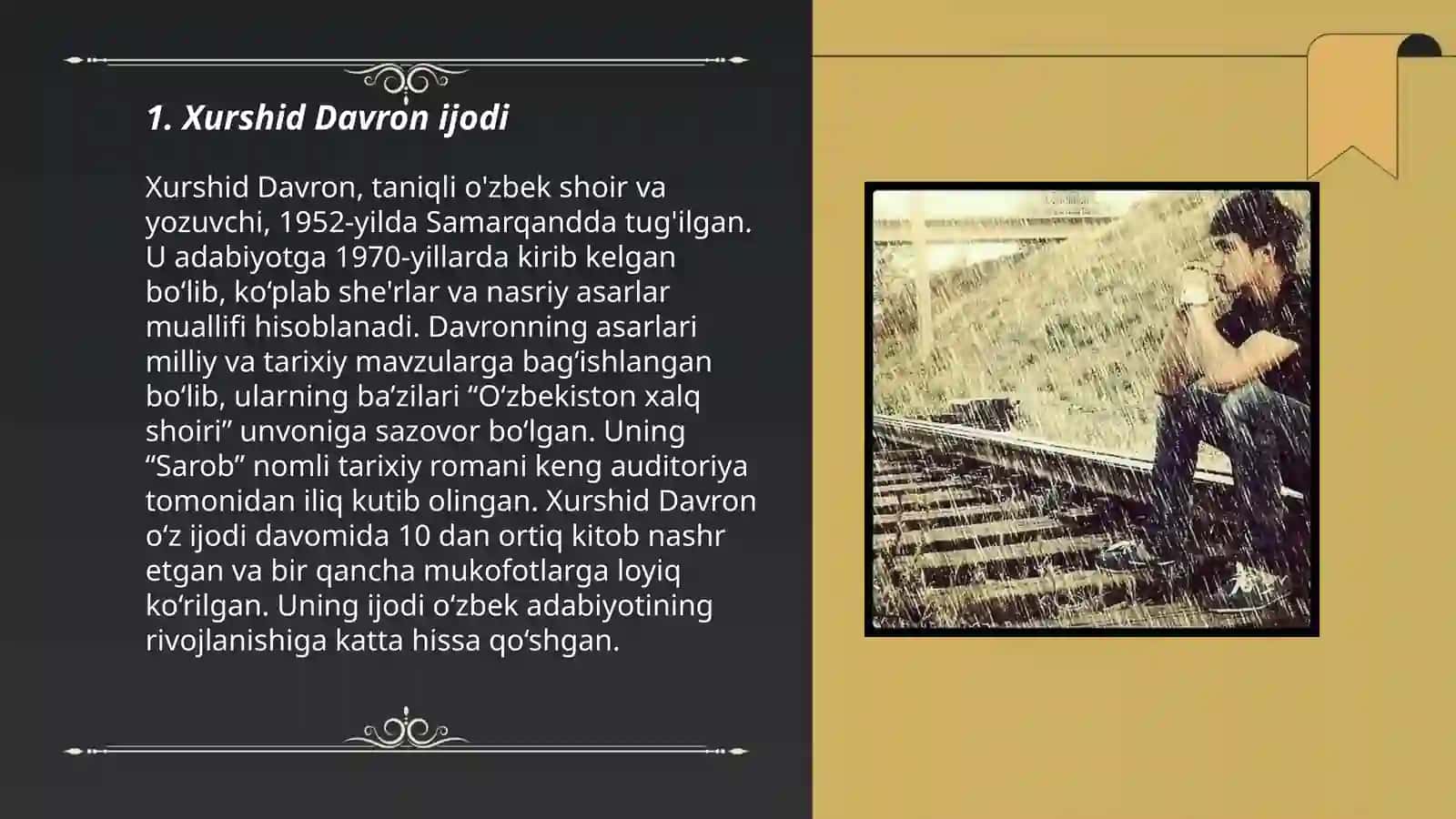 Men koʻksingga boshimni qoʻydim 3