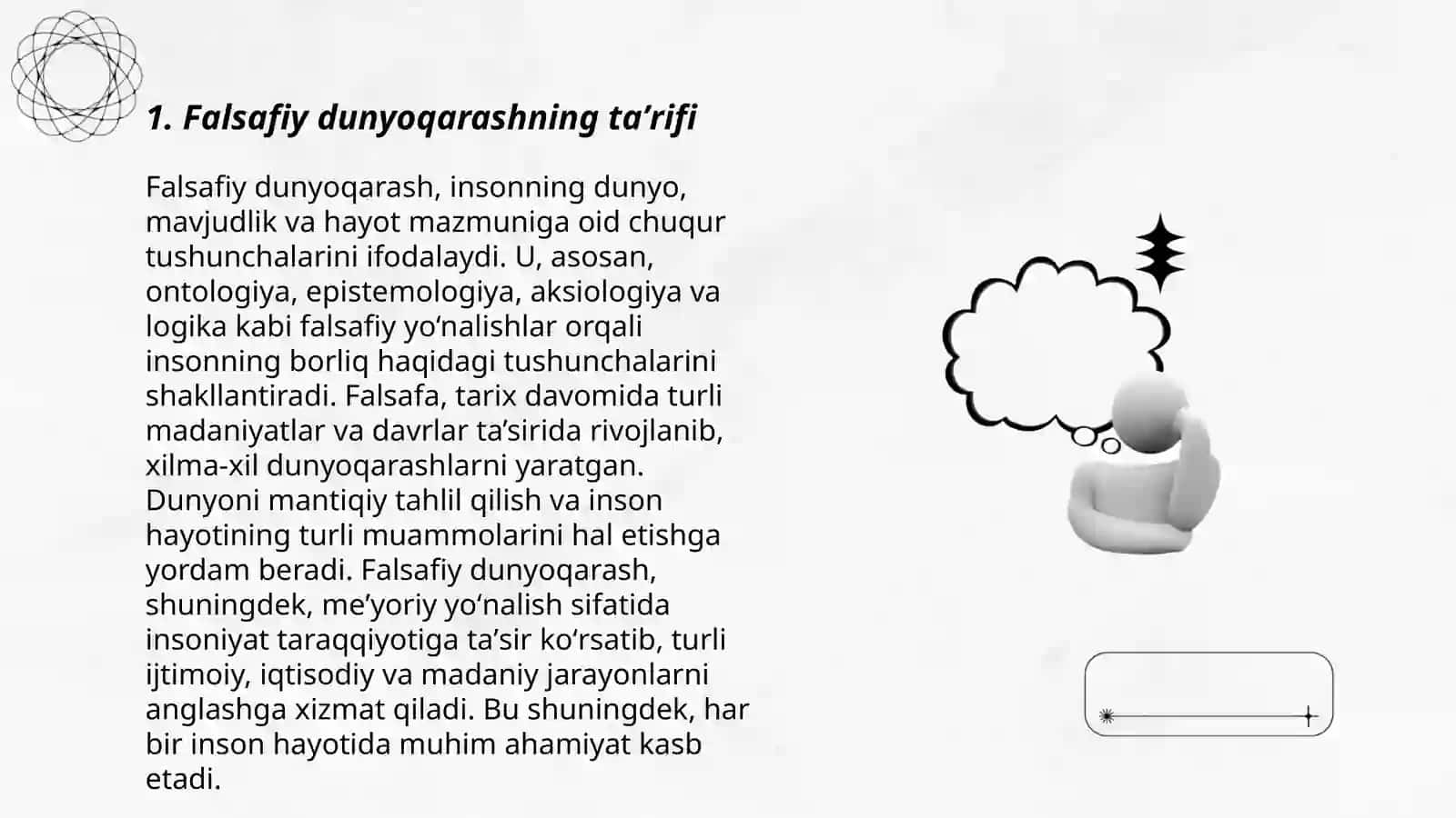 Insonning maʼnaviy kamolotida falsafiy dunyo qarashining roʻli 3