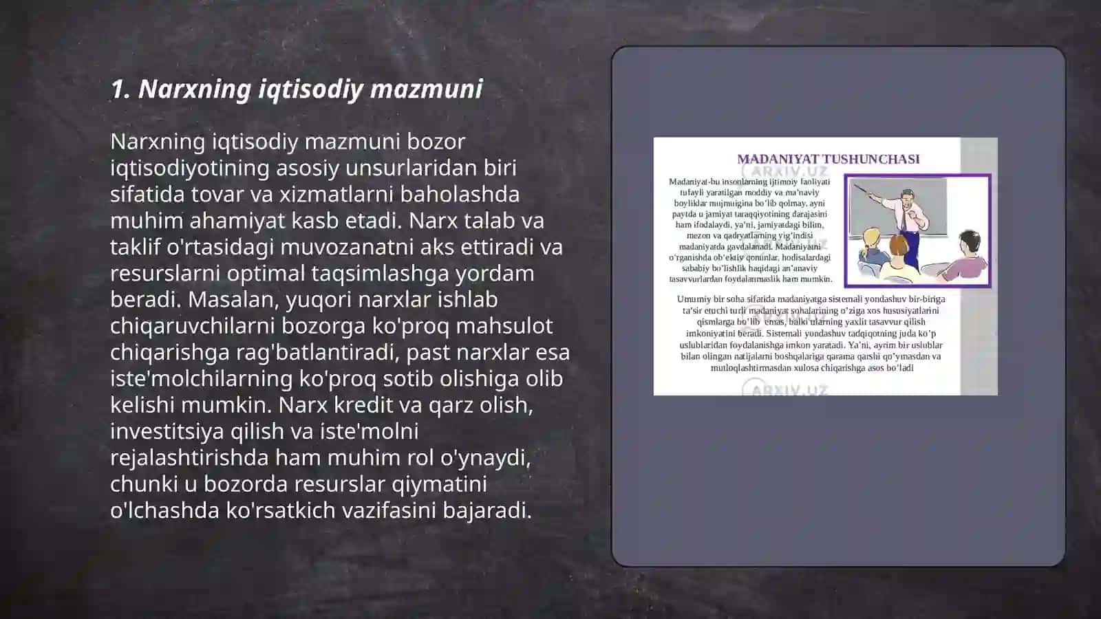 Narxning mazmuni va narx turlari 3