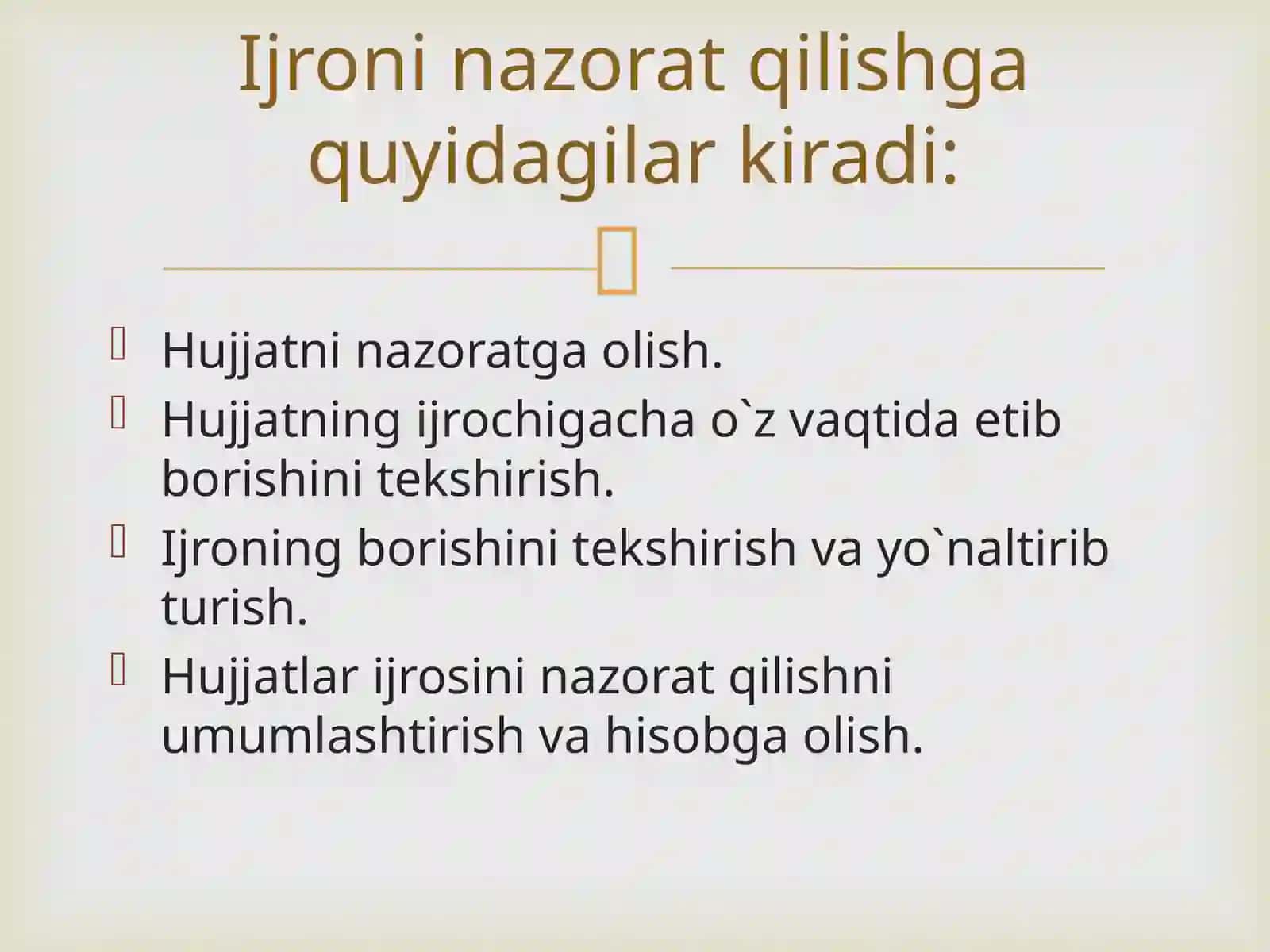 Hujjatlar Ijrosini Qayd Kartochkalari Yordamida Nazorat Qilish 3