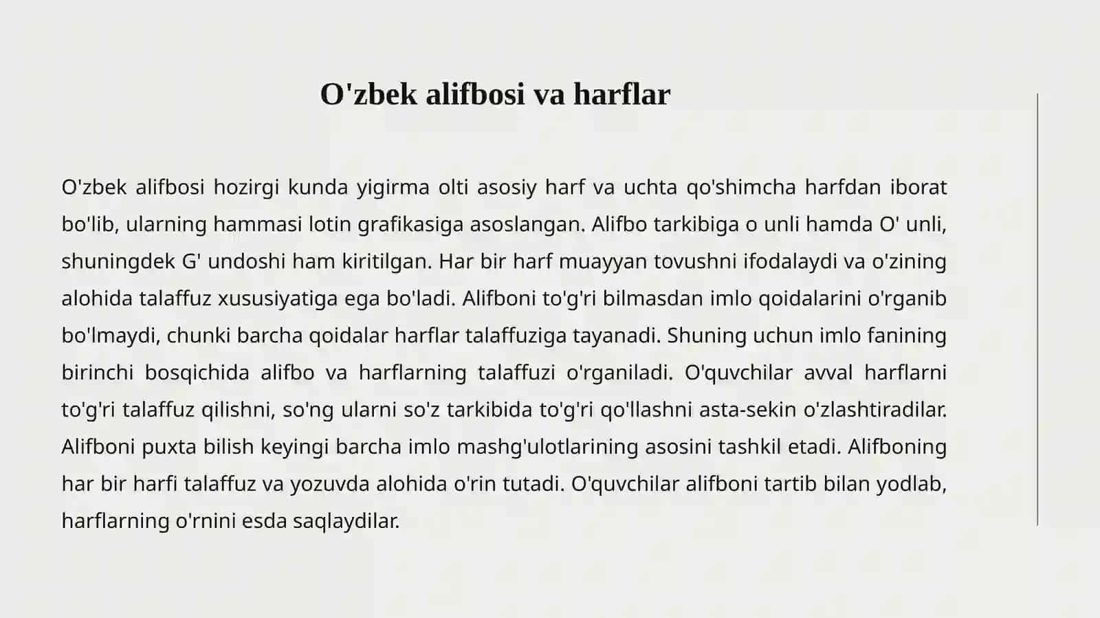 O'ZBEK TILINING ASOSIY IMLO QOIDALARI 3