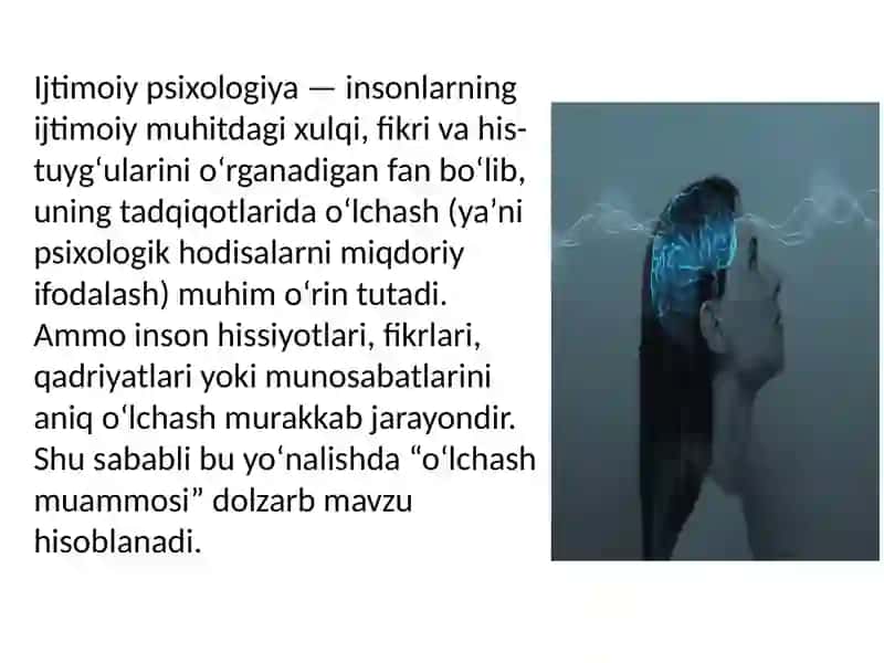 Ijtimoiy psixologiyada oʻlchash muammosi 3