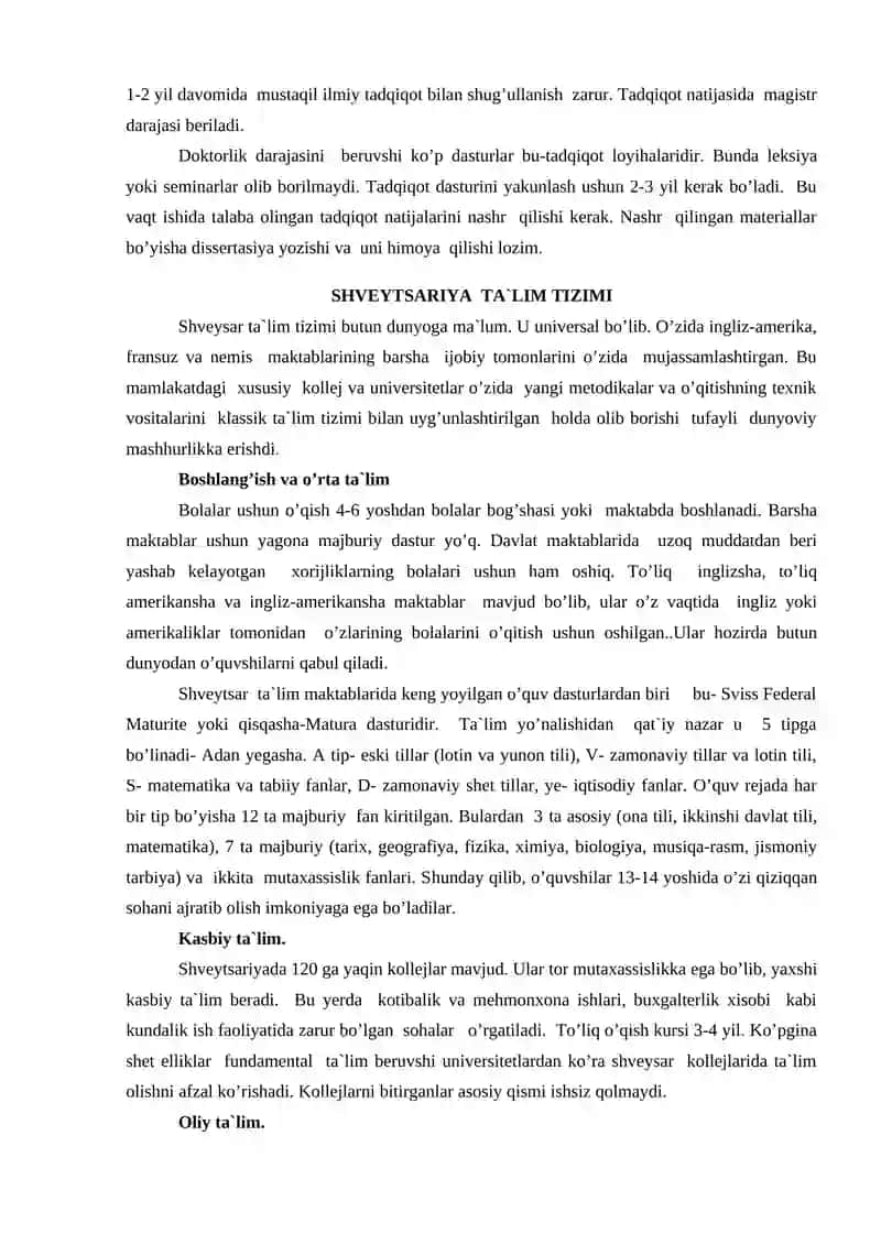 Iqtisodiy rivojlangan davlatlarda ta`lim  tizimi 3