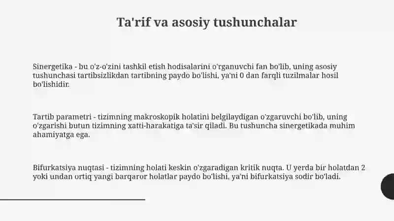 Sinergetika fanlararo ilmiy tadqiqot metodi 3