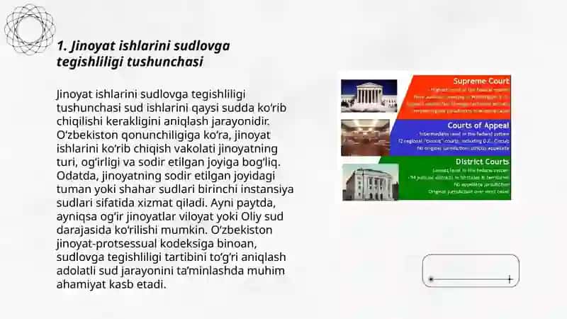 Jinoyat ishlarini sudlovga tegishliligi 3