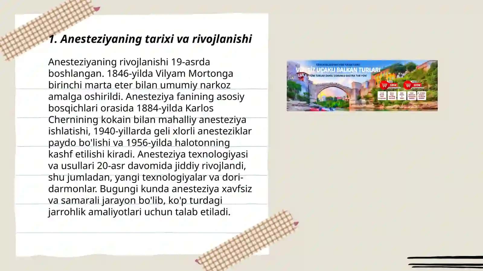 Zamonaviy anesteziologiya. Anesteziyaning turlari va maqsadi 3