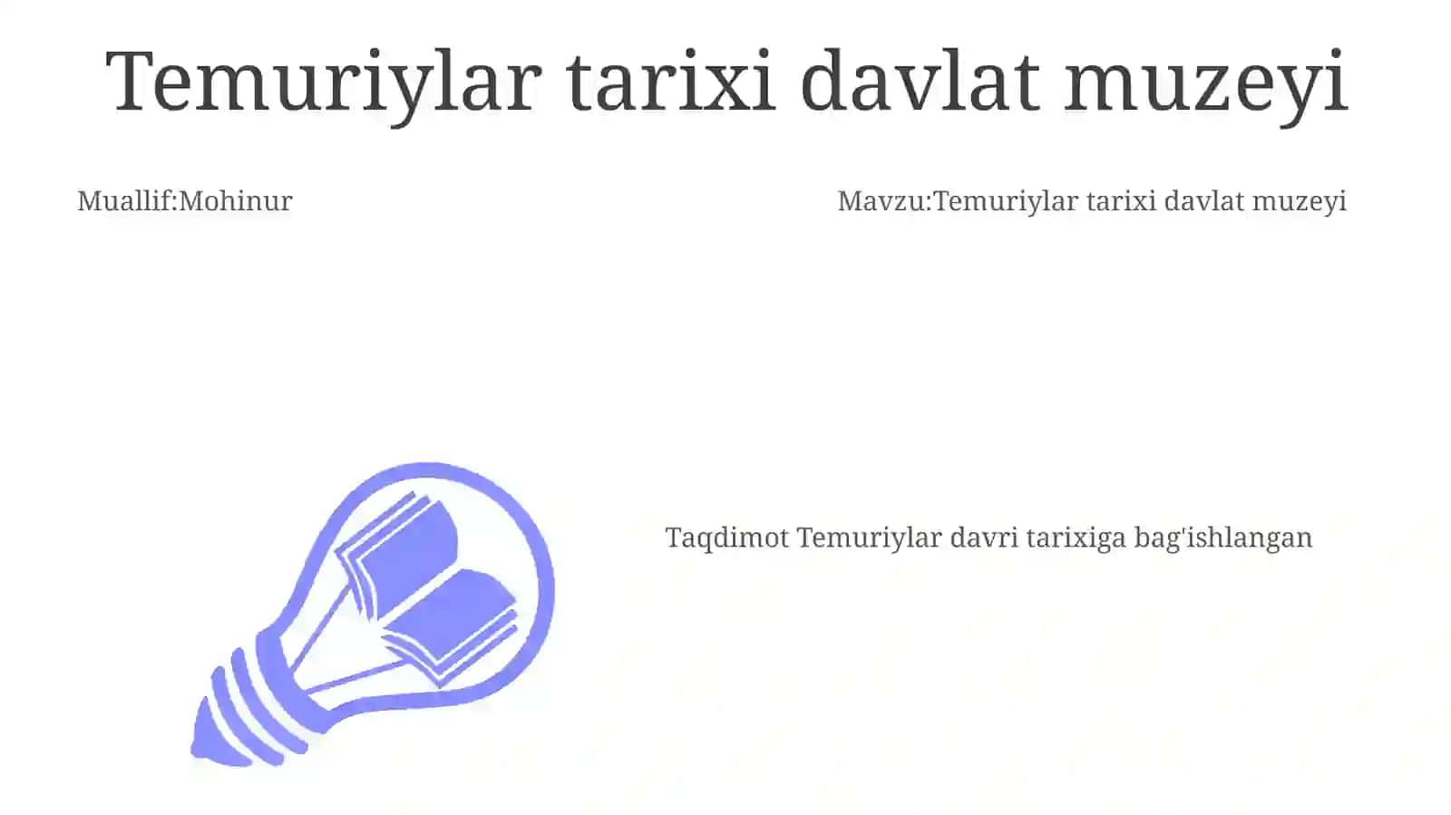 Temuriylar tarixi davlat muzeyi 3