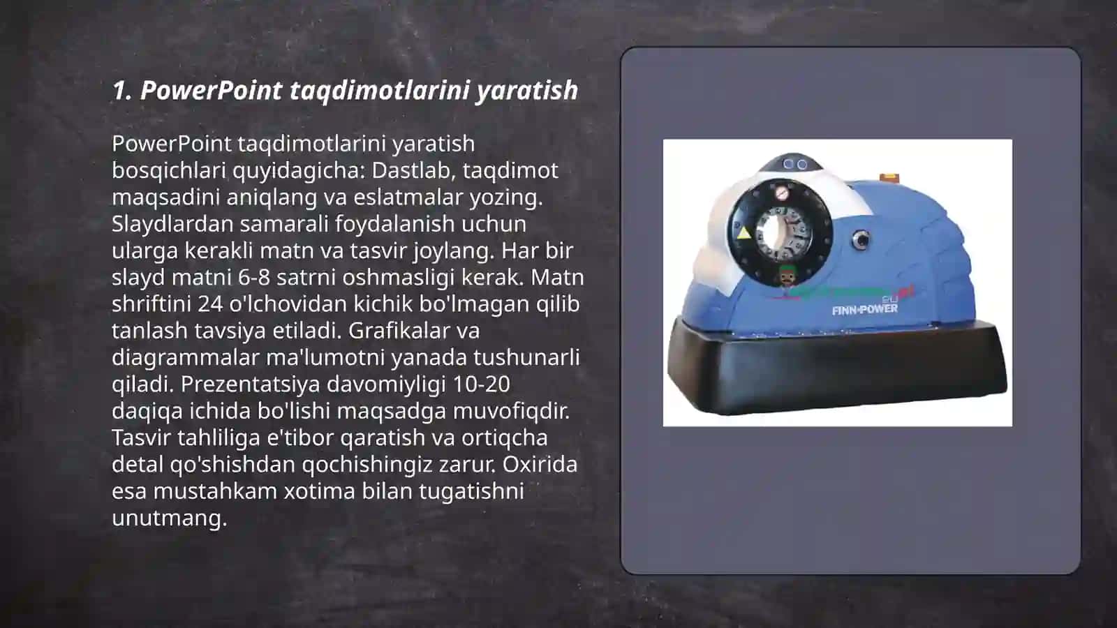 MS Power point dasturining imkoniyatlari 3