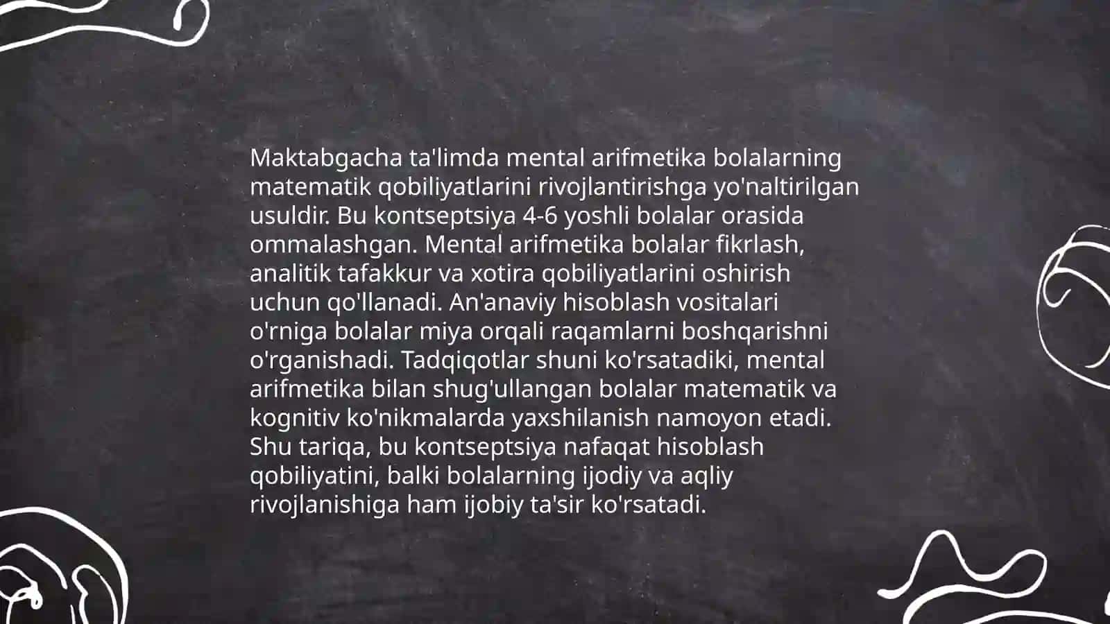 Maktabgacha talimda mental arifmetikaning ahamiyati 3