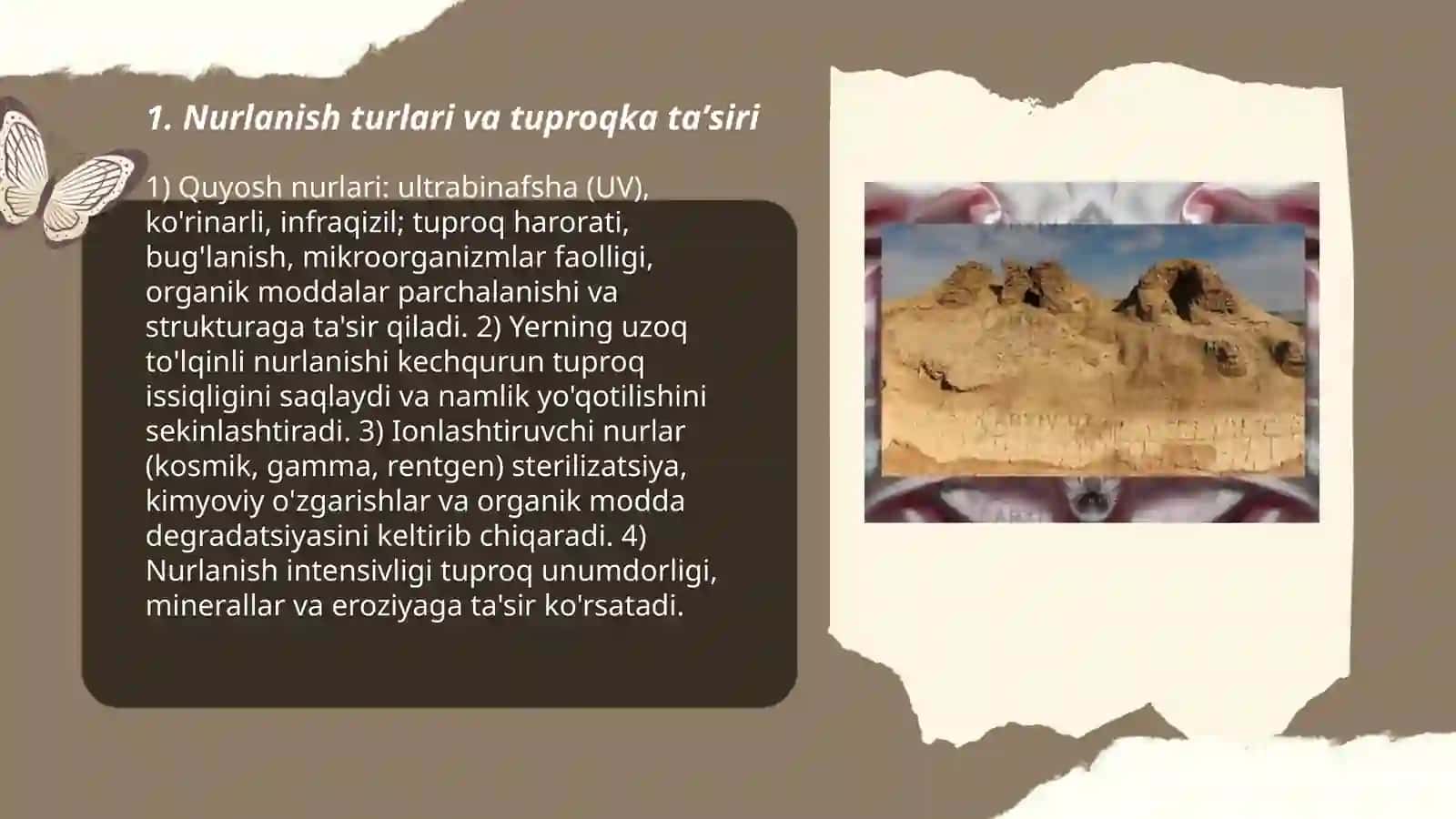 Nurlanish jarayoni va tuproq 3