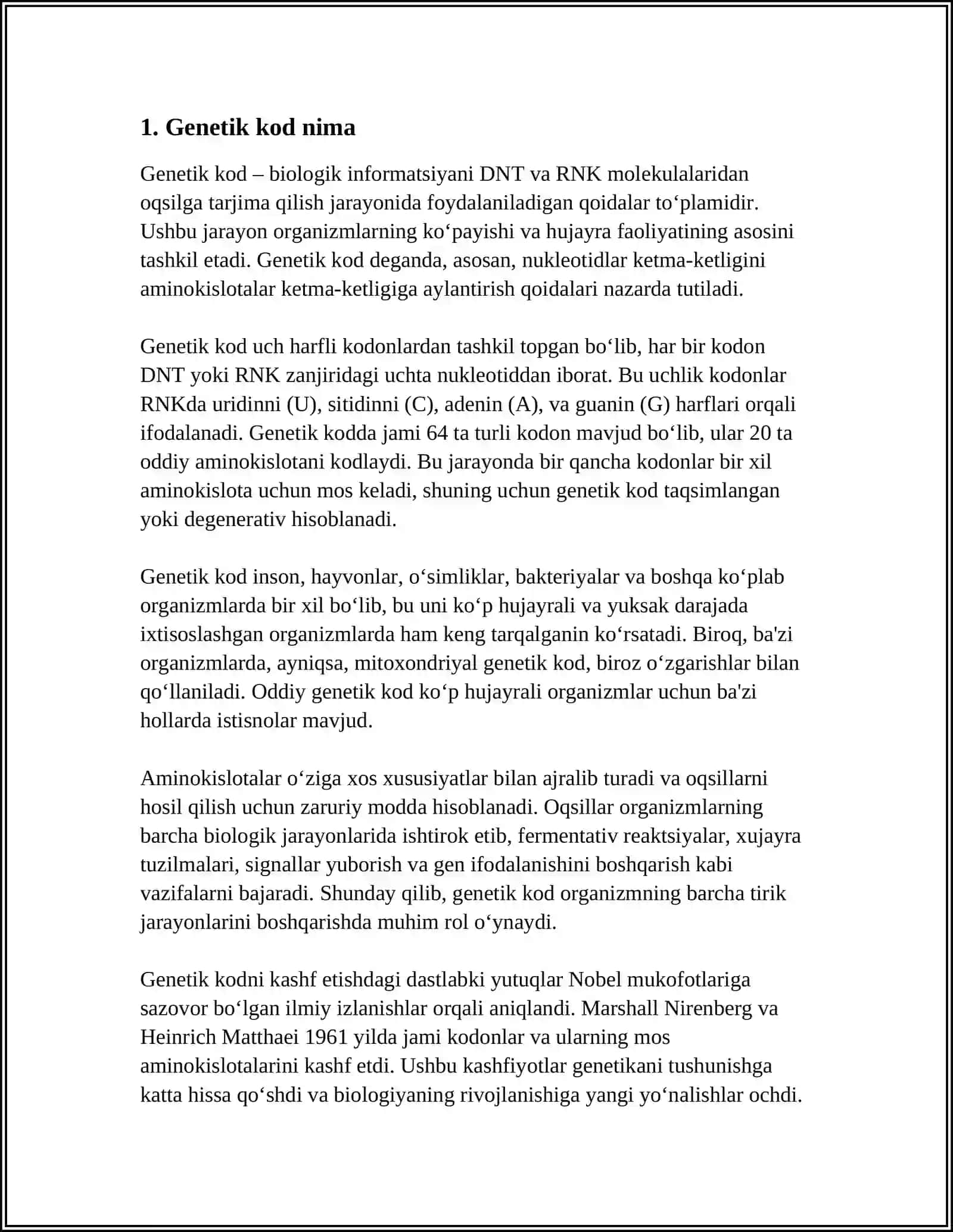 GENETIK KOD 3