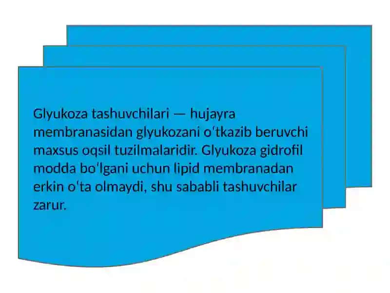 Glukoza tashuvchilar klinik ahamiyati 3