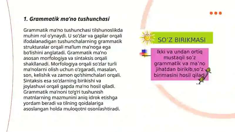 Grammatik maʼnoni ifodalash va usullari 3