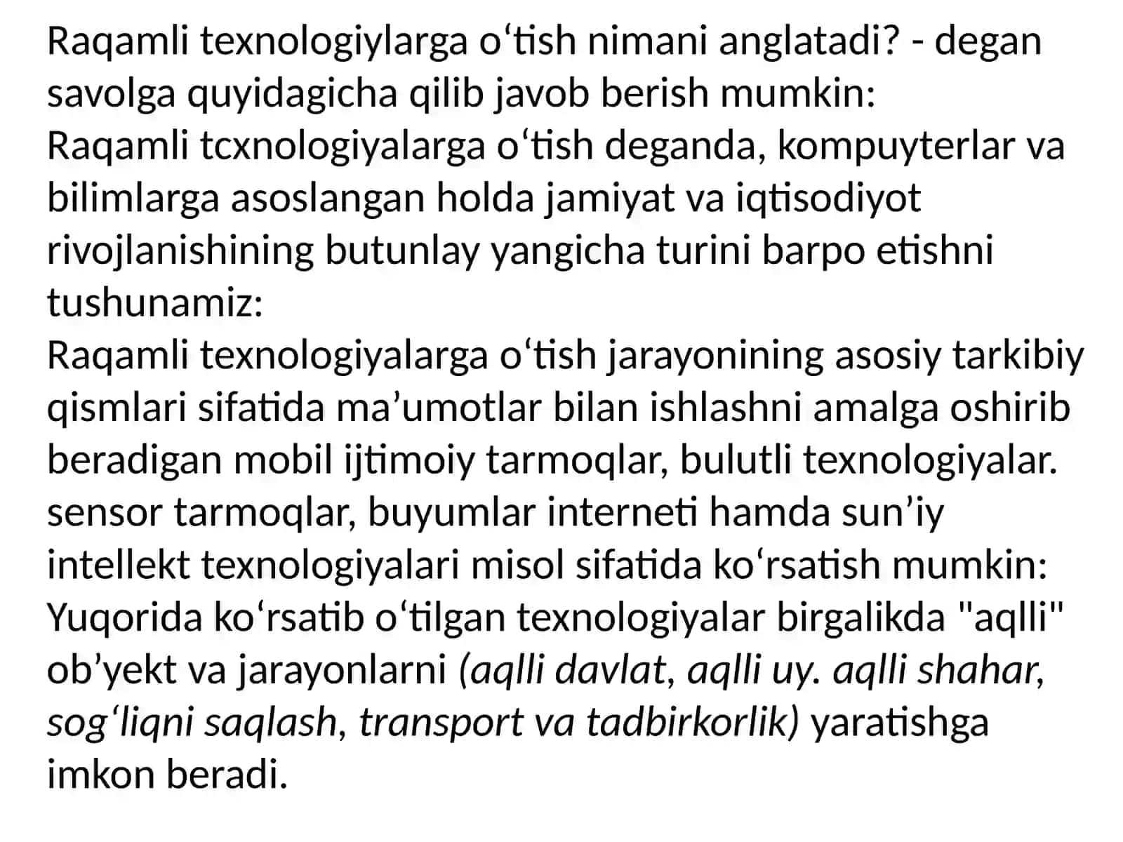 Zamonaviy raqamli texnologiyalar 3