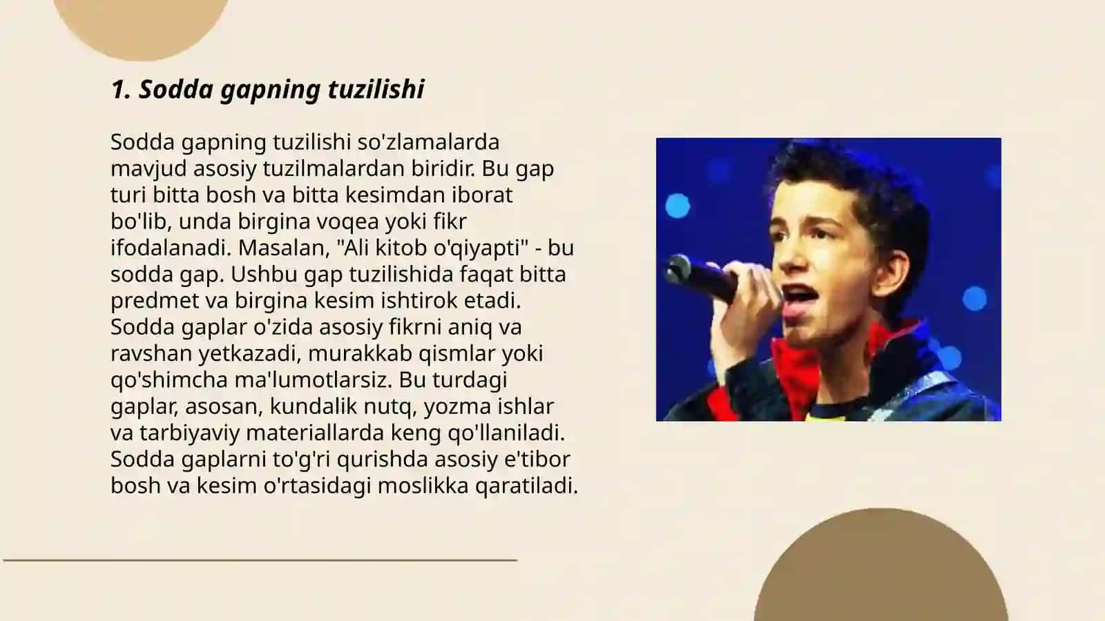 Sodda feliy gaplar 3